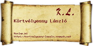 Körtvélyessy László névjegykártya